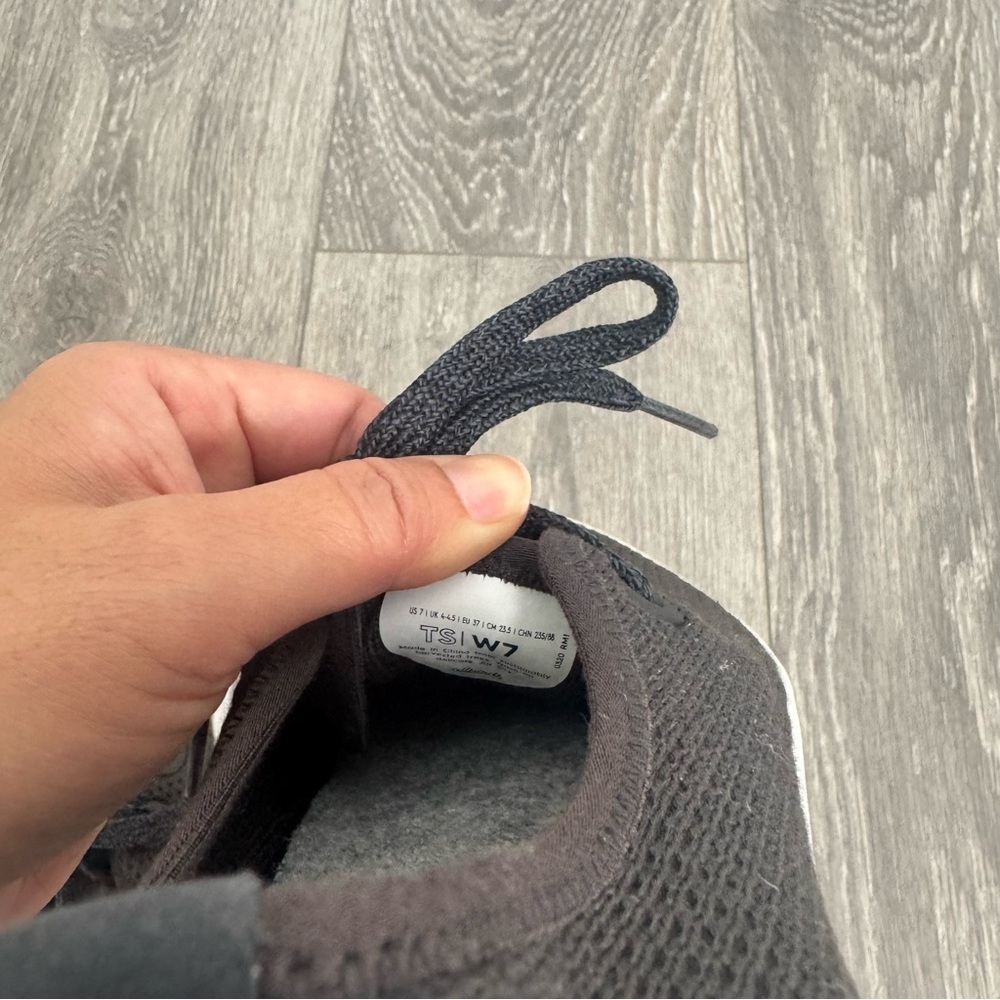 Allbirds Merino Wool Runners Shoes Dark Grey Charcoal Women’s Sz 7 - Picture 5 of 6